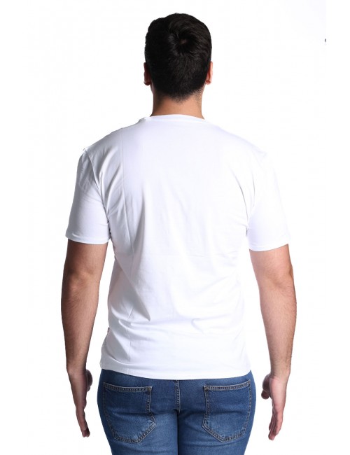 t-shirt guess UOMO BIANCA G011 - F6GI09J1314 vista posteriore