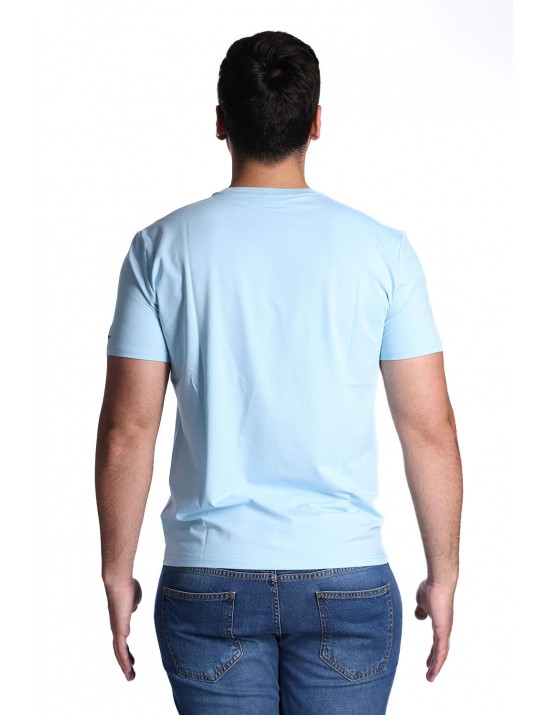 t-shirt peutery UOMO AZZURRA 290 - ZOLE 02 - PEU5470 vista frontale