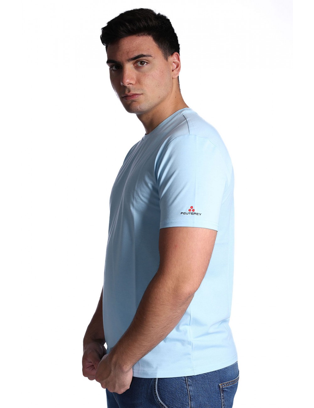 t-shirt peutery UOMO AZZURRA 290 - ZOLE 02 - PEU5470 vista laterale