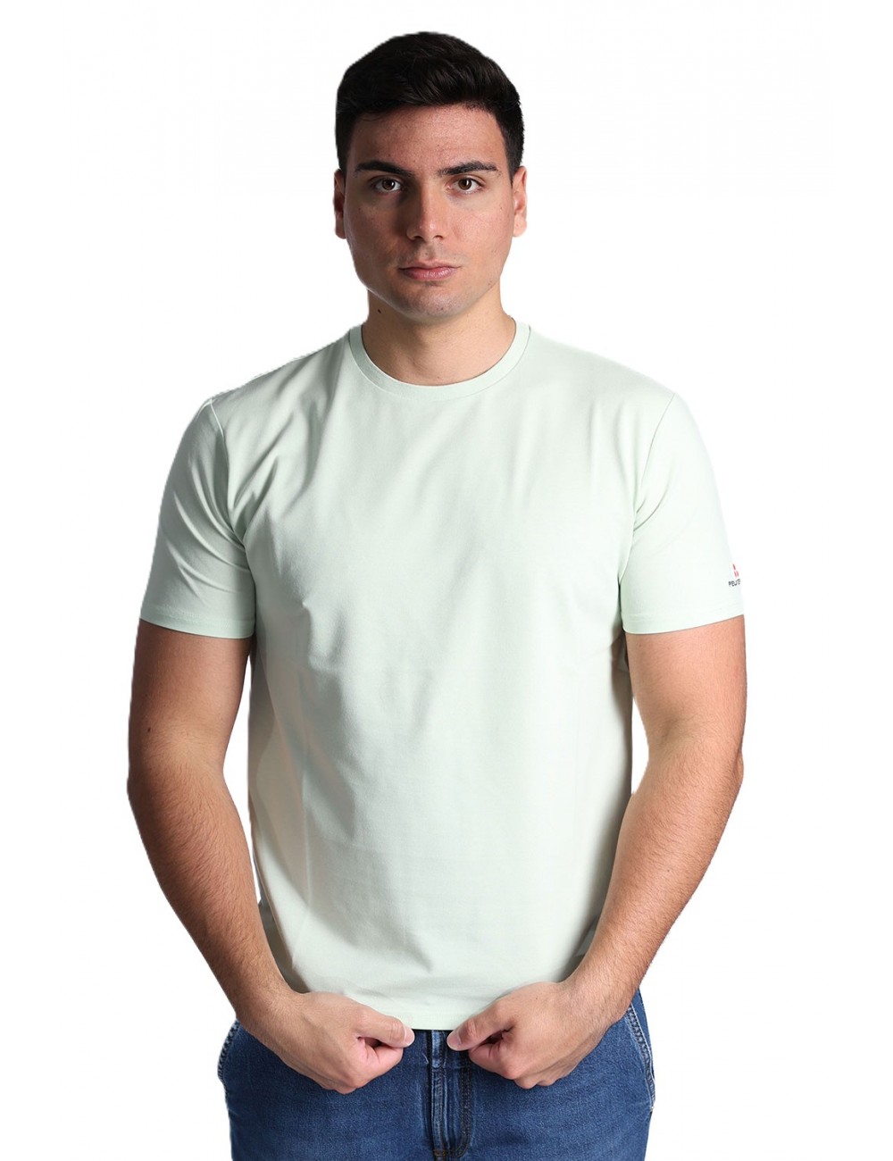 t-shirt peuterey UOMO VERDE CHIARO 651 - ZOLE 02 - PEU5470 vista frontale