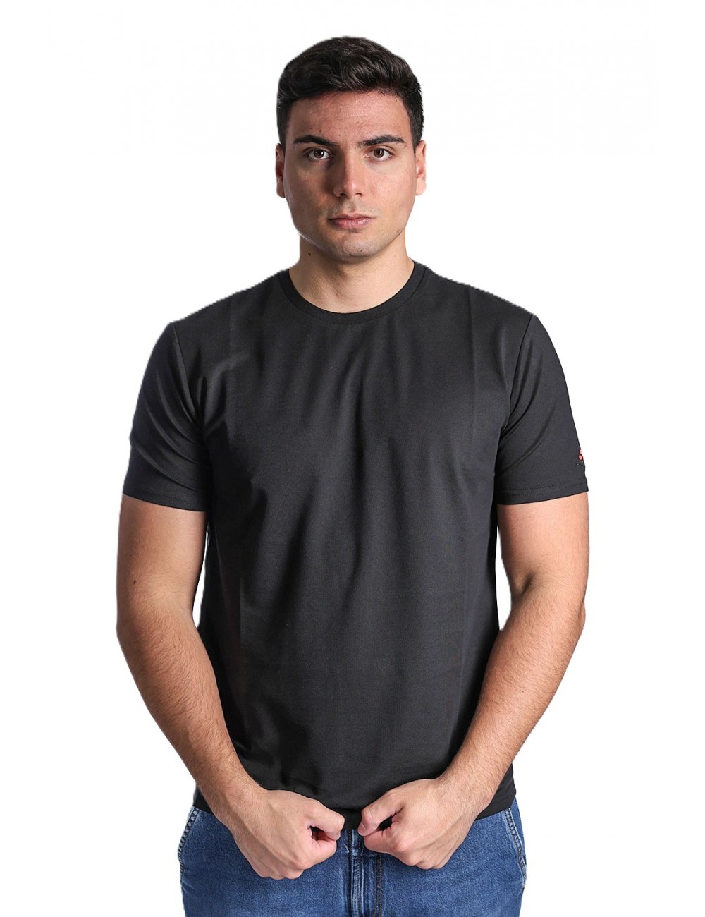 t-shirt peuterey UOMO NERA - ZOLE 02 - PEU5470 vista frontale
