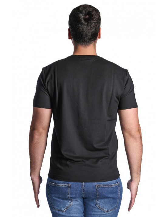 t-shirt peuterey UOMO NERA - ZOLE 02 - PEU5470 vista frontale