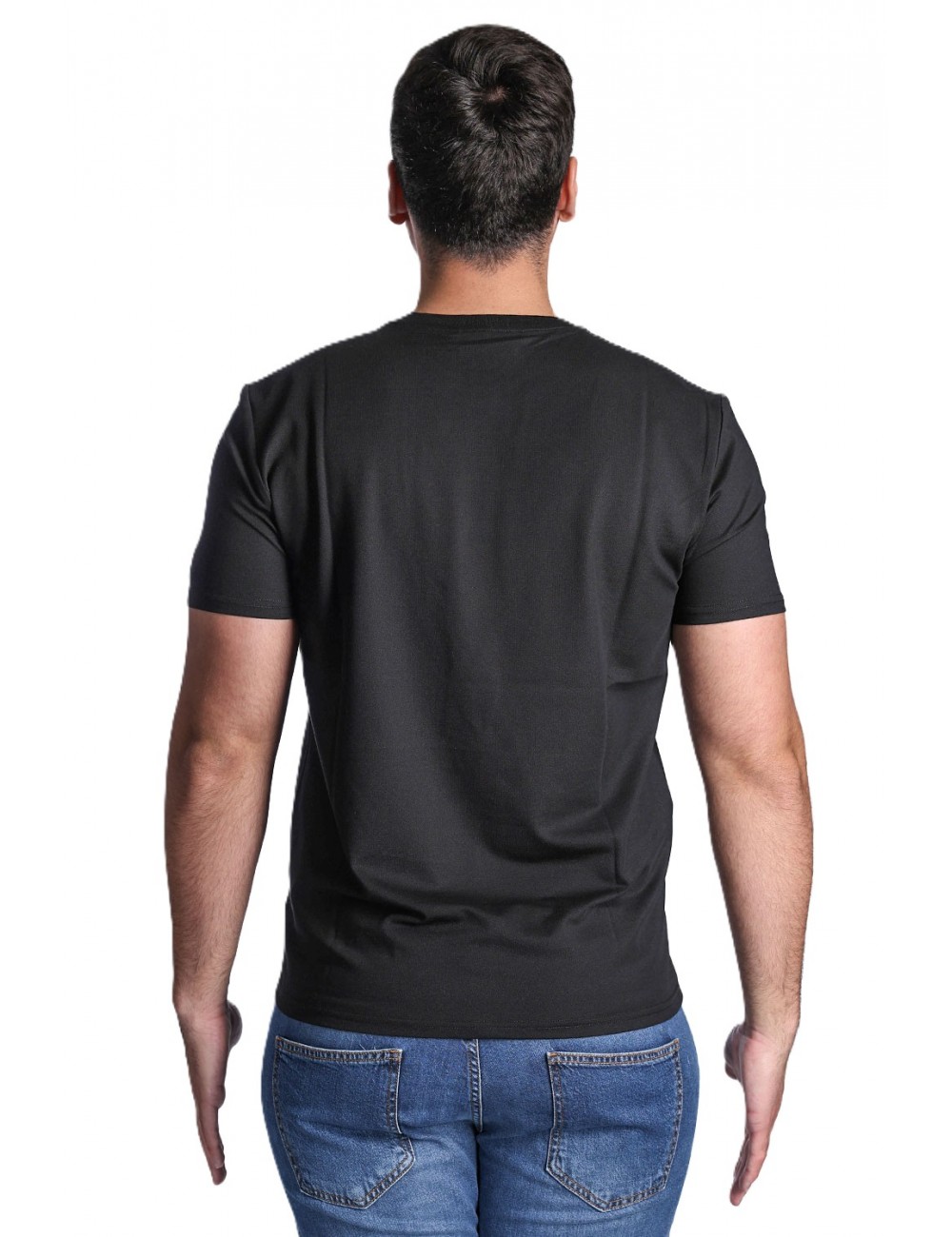 t-shirt peuterey UOMO NERA - ZOLE 02 - PEU5470 vista posteriore