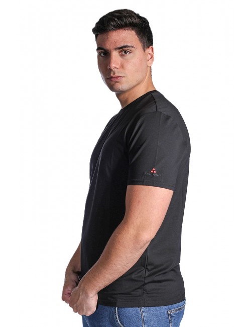 t-shirt peuterey UOMO NERA - ZOLE 02 - PEU5470 vista laterale
