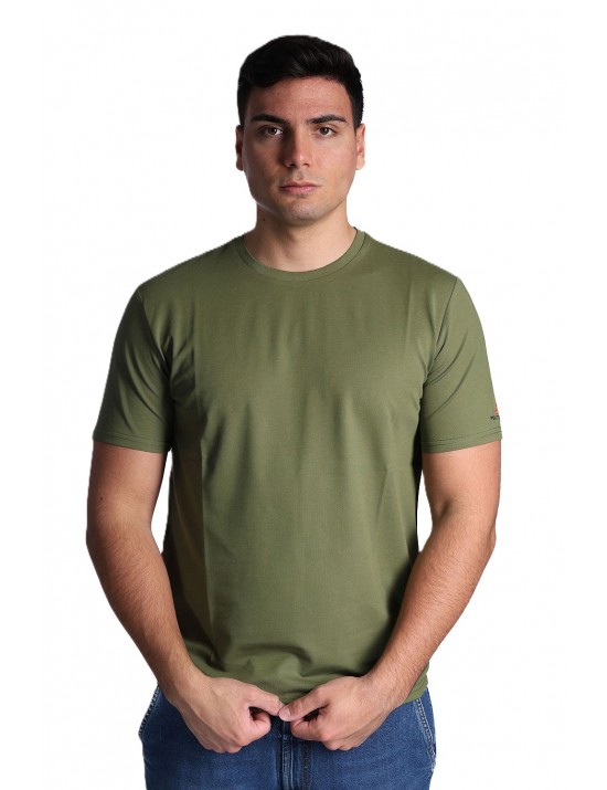 t-shirt peuterey UOMO VERDE MILITARE 471 - ZOLE 02 - PEU5470 vista frontale