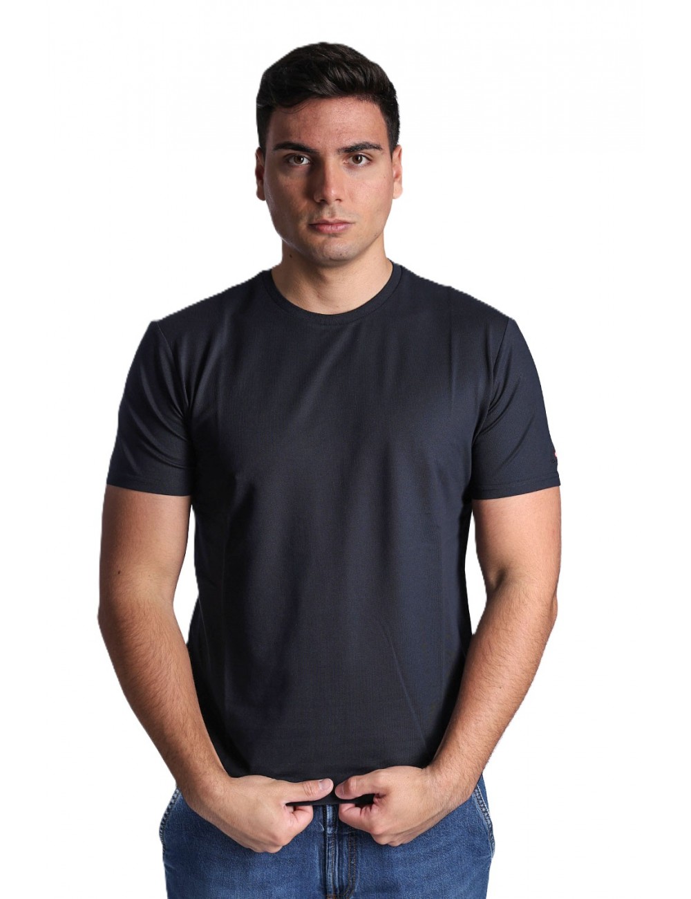 t-shirt peuterey UOMO BLU 215  - ZOLE 02 - PEU5470 vista frontale