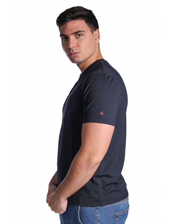 t-shirt peuterey UOMO BLU 215  - ZOLE 02 - PEU5470 vista frontale