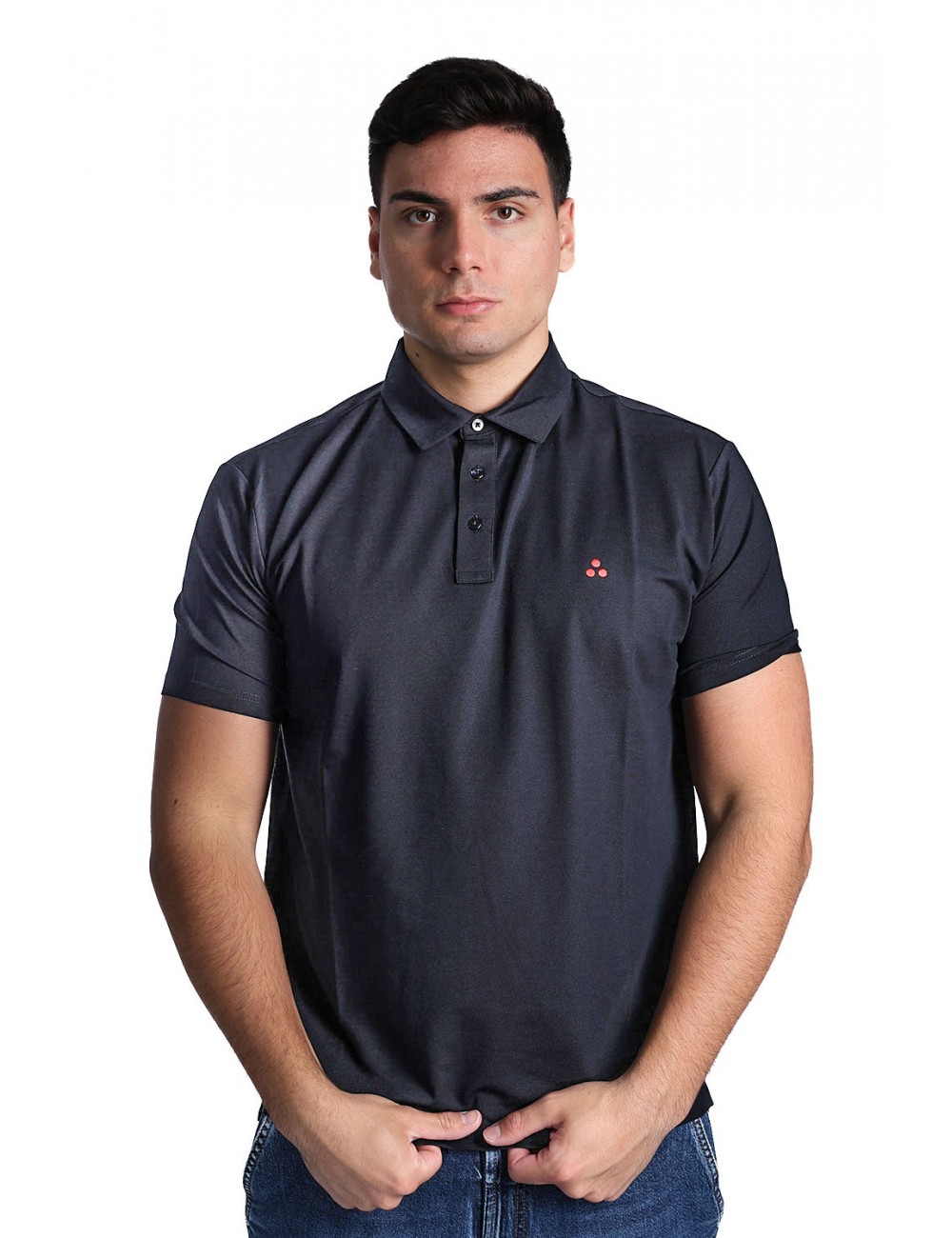 polo peuterey UOMO BLU 215 - MEZZOLA 02 - PEU5471 vista frontale
