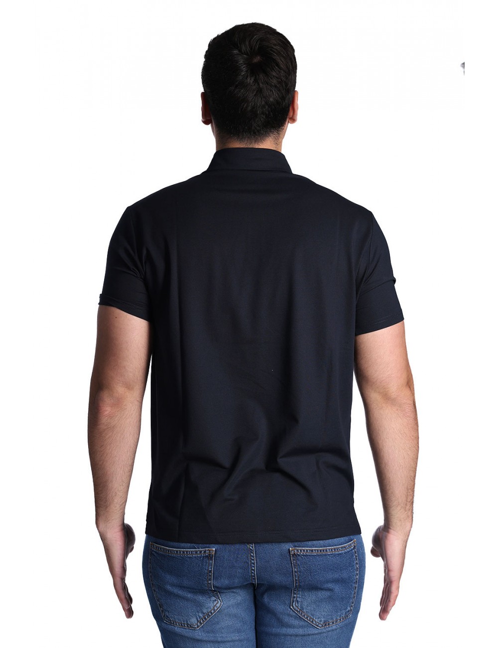 polo peuterey UOMO BLU 215 - MEZZOLA 02 - PEU5471 vista posteriore
