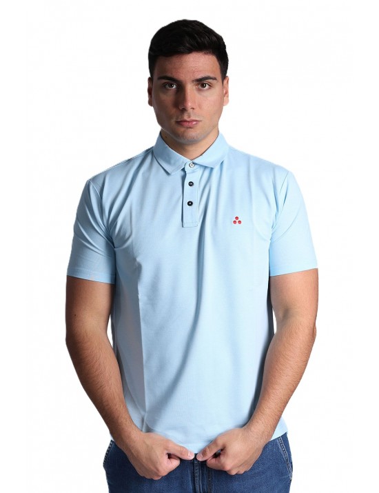 polo peuterey UOMO AZZURRA 290 - MEZZOLA 02 - PEU5471 vista frontale
