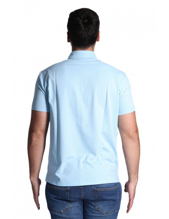 polo peuterey UOMO AZZURRA 290 - MEZZOLA 02 - PEU5471 vista frontale