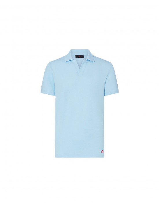 polo peuterey UOMO AZZURRA 290 - NEW HELGO - PEU5847 vista frontale