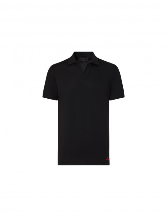 polo peuterey UOMO NERA - NEW HELGO - PEU5847 vista frontale