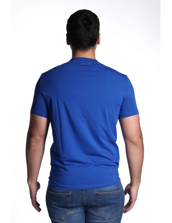 t-shirt dsquared2 UOMO BLU ELETTRICO 424 - D9M206250 vista frontale