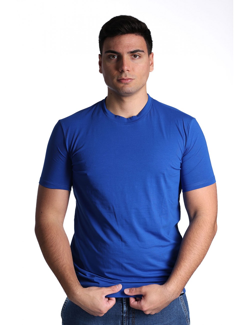 t-shirt dsquared2 UOMO BLU ELETTRICO 424 - D9M206250 vista frontale