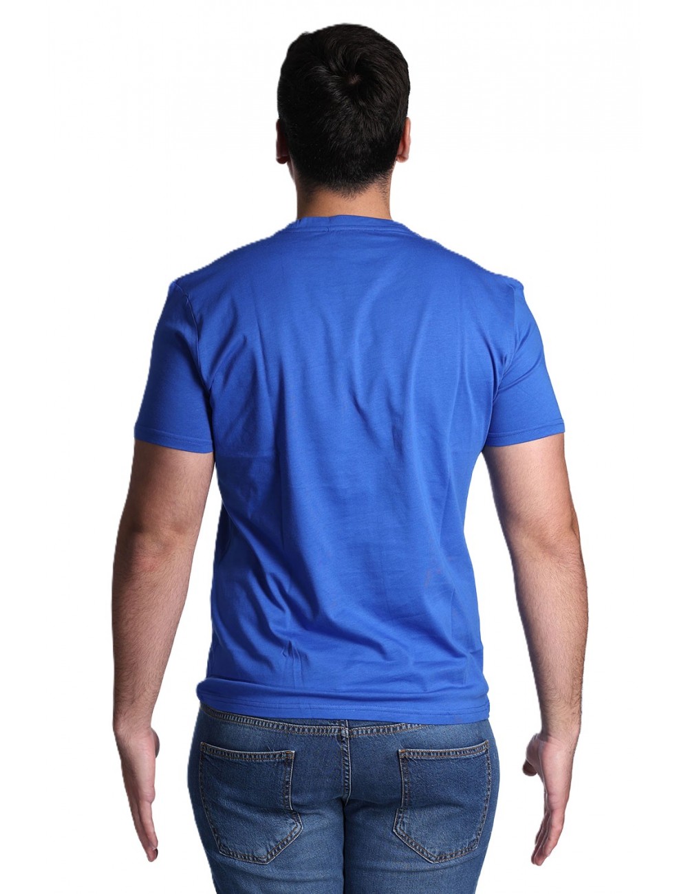 t-shirt gallo UOMO BLU ELETTRICO 14647 MILITARE - AP516768 vista frontale