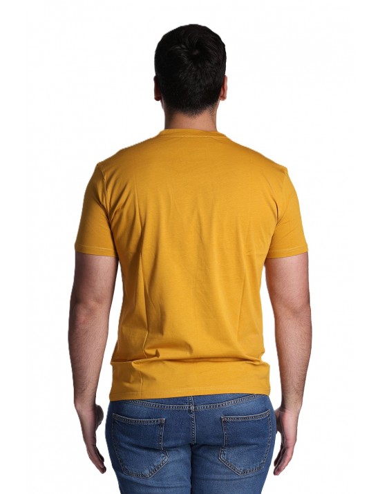 t-shirt gallo UOMO SENAPE 32847 PERVINCA/CURRY - AP513725 vista frontale