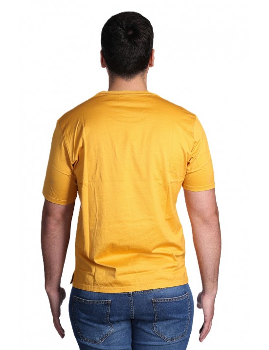 t-shirt gallo UOMO 15292 MOSTARDA - AP516882 vista frontale