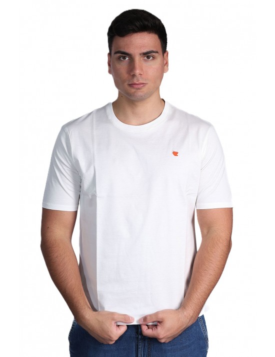 t-shirt gallo UOMO BIANCA 10846 LATTE - AP516882 vista frontale