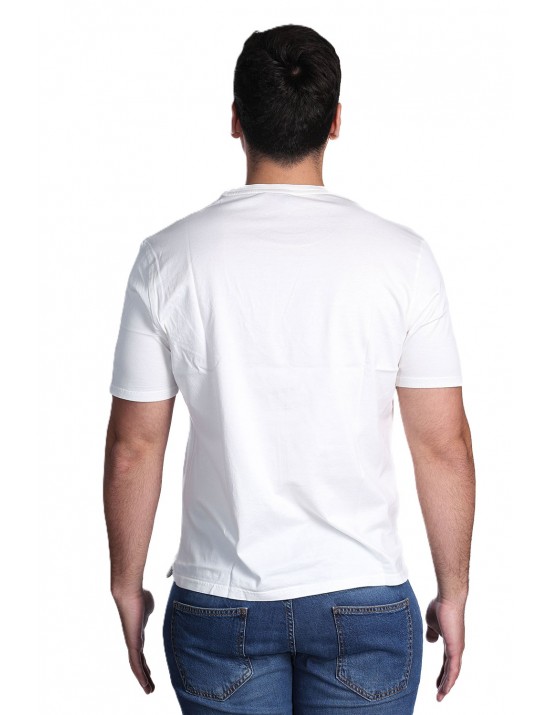 t-shirt gallo UOMO BIANCA 10846 LATTE - AP516882 vista frontale