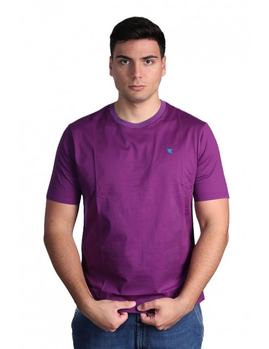 t-shirt gallo UOMO VIOLA 15512 VESCOVO - AP516882 vista frontale