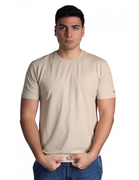 t-shirt peuterey UOMO BEIGE 794 - ZOLE 02 - PEU5470 vista frontale