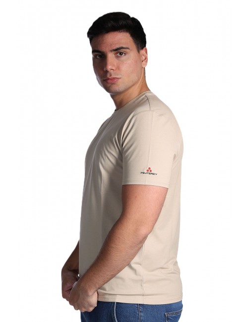 t-shirt peuterey UOMO BEIGE 794 - ZOLE 02 - PEU5470 vista laterale