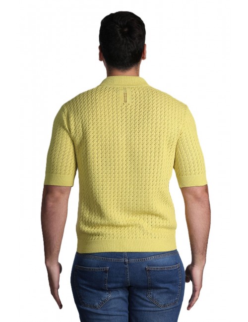 polo masq UOMO VERDE ACIDO 285 - M5426-9022 vista posteriore