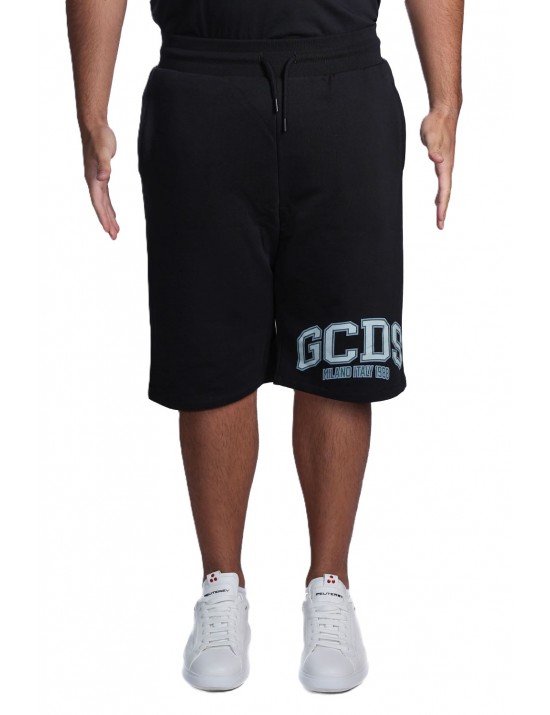 pantaloncino gcds UOMO BLACK E GREEN - C1MEQL216F004 vista frontale