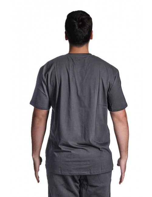 t-shirt gcds UOMO 999G BLACK E GREEN - C1MEQC041J104 vista posteriore