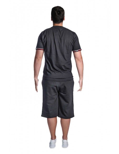 t-shirt gcds UOMO 999B BLACK/BLACK - C1MEQC036J101 vista completo posteriore