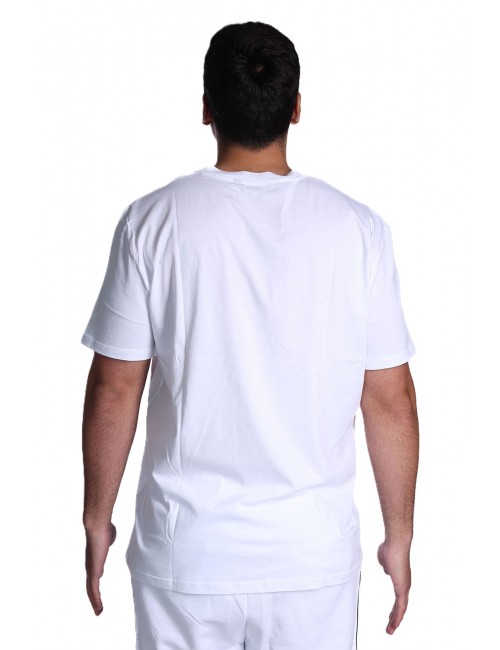 t-shirt gcd UOMO 100G OPTIC WHITE E GREEN - C1MEQC041J104 vista posteriore