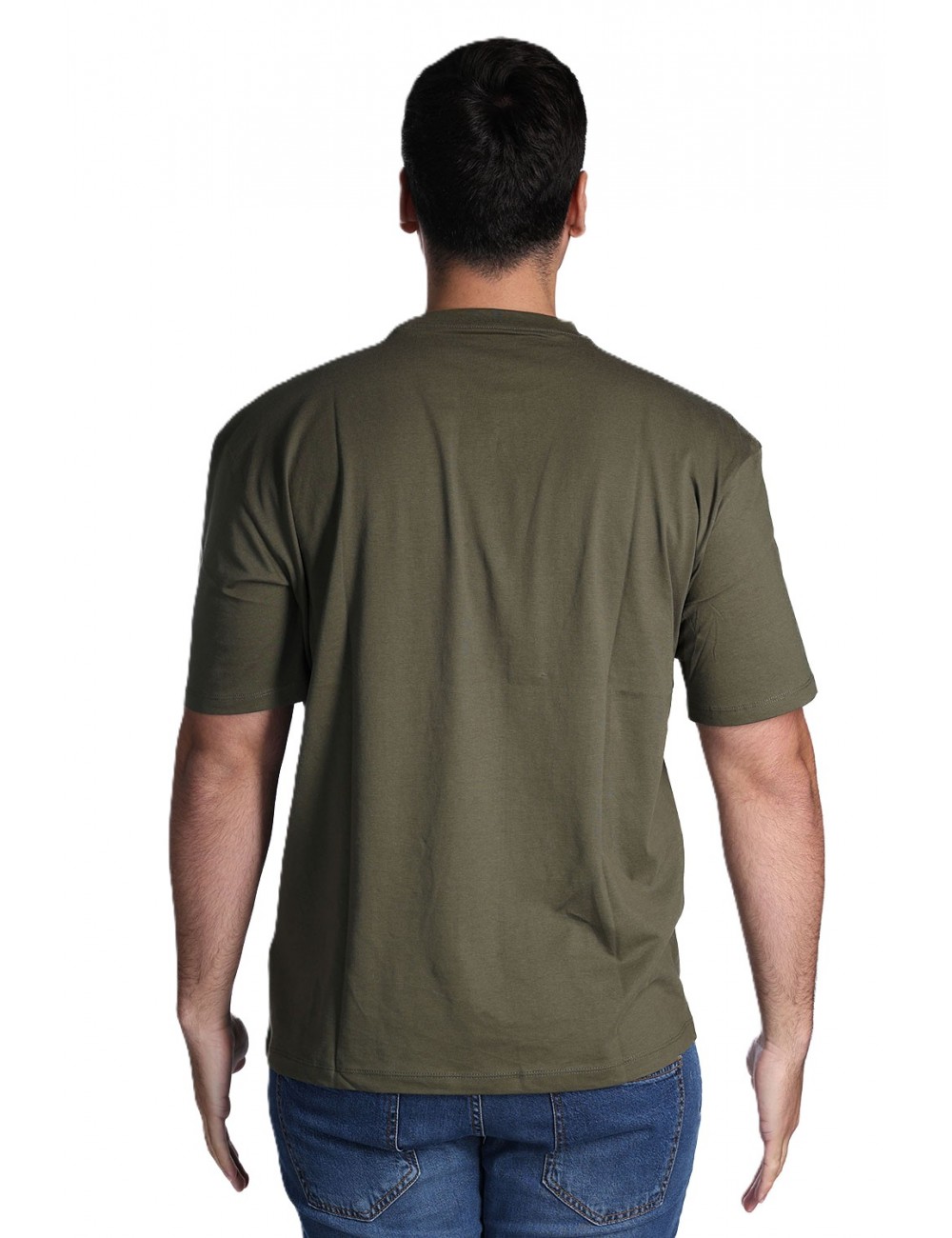 t-shirt guess UOMO VERDE MILITARE G8F6 - F6GI11K8HM4 vista frontale