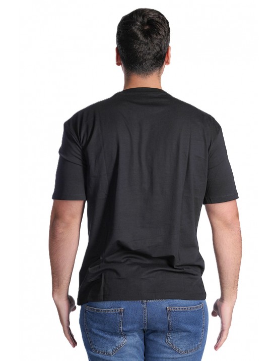 t-shirt guess UOMO NERA JBLK - F6GI11K8HM4 vista frontale