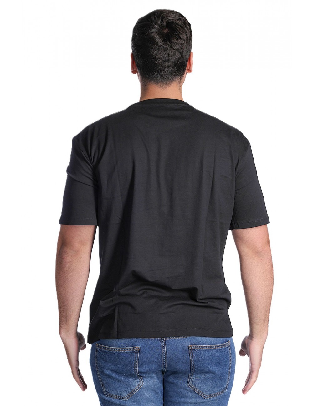 t-shirt guess UOMO NERA JBLK - F6GI11K8HM4 vista posteriore