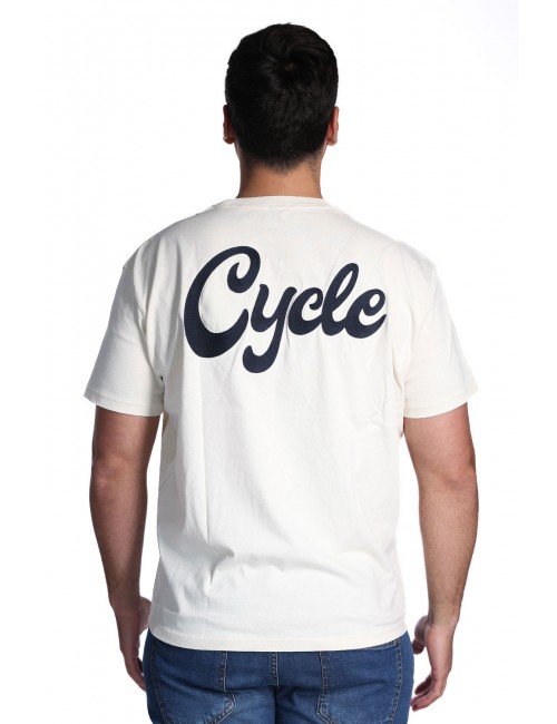 t-shirt cycle UOMO AVORIO 98 STONE - 361MC04 vista posteriore
