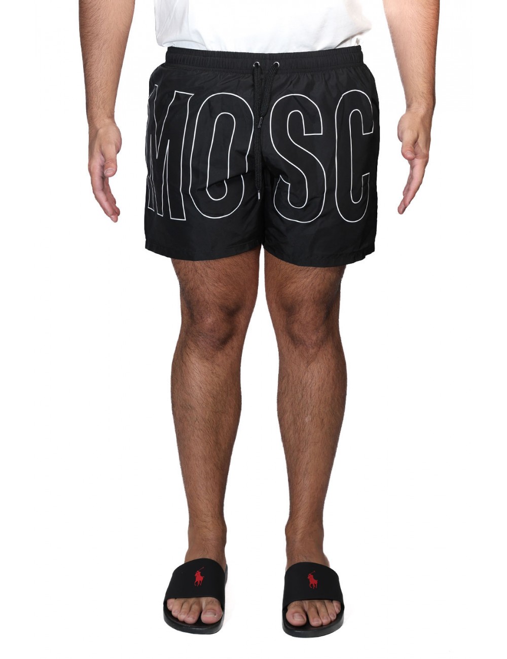 costume a pantaloncino moschino UOMO NERO 1555 - V3A4203 - 9301 vista frontale