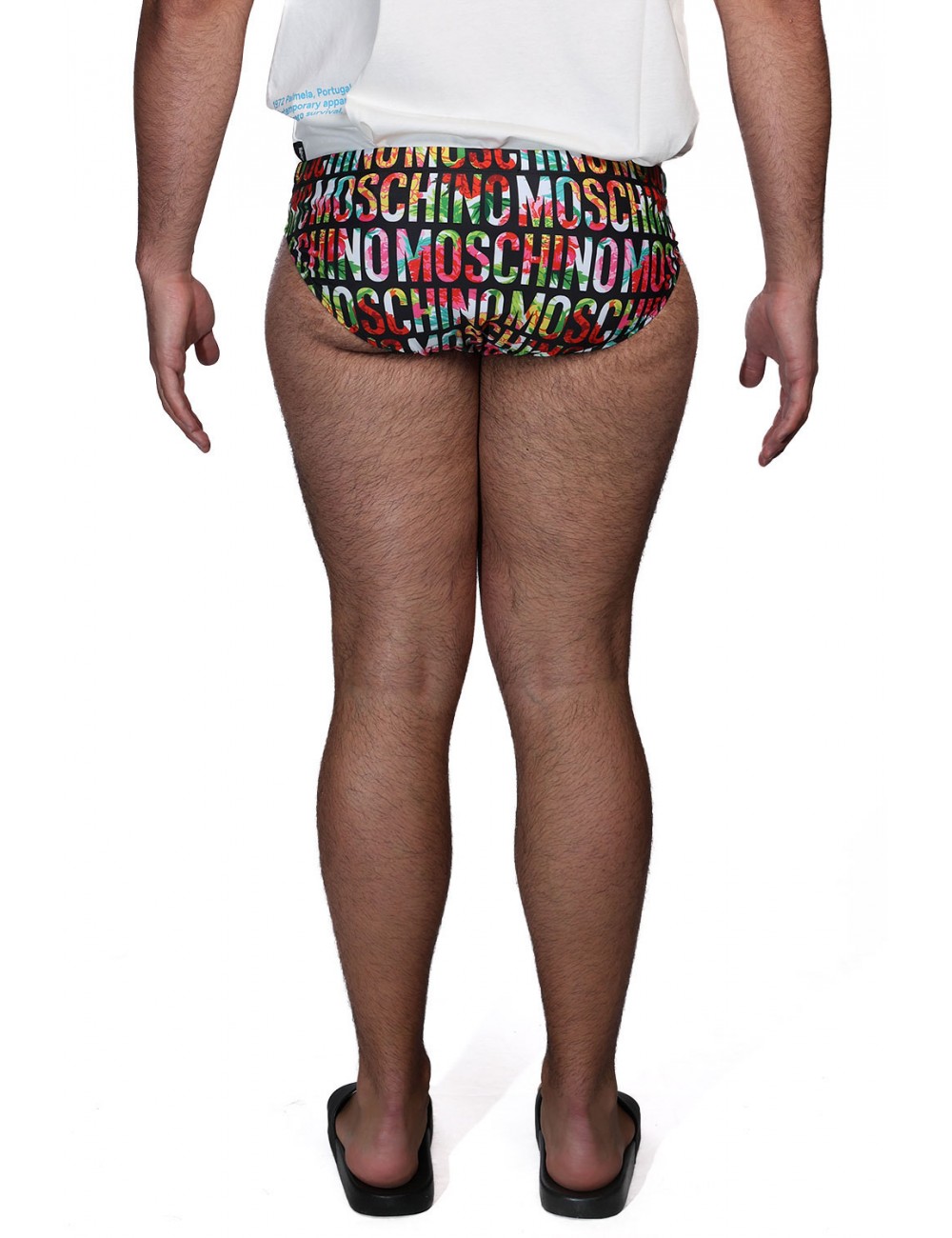 costume a slip moschino UOMO NERO 1555 - V3A4233 - 9414 vista posteriore