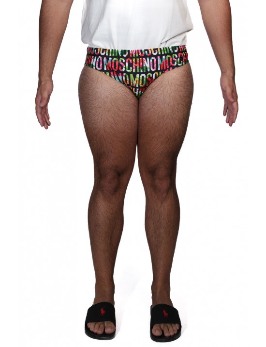 costume a slip moschino UOMO NERO 1555 - V3A4233 - 9414 vista frontale
