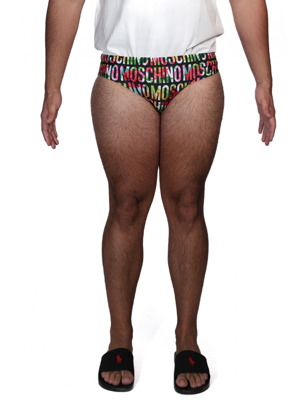 costume a slip moschino UOMO NERO 1555 - V3A4233 - 9414 vista frontale