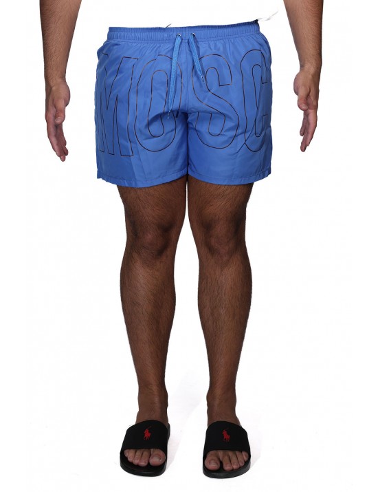 costume a pantaloncino moschino UOMO COBALTO CHIARO 1303 - V3A4203 - 9301 vista frontale