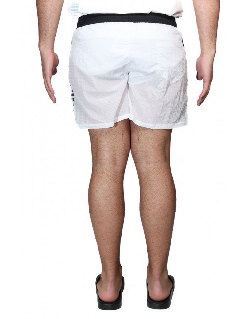 costume a pantaloncino moschino UOMO NERO E BIANCO 1555 - V3A4228 - 9407 vista posteriore