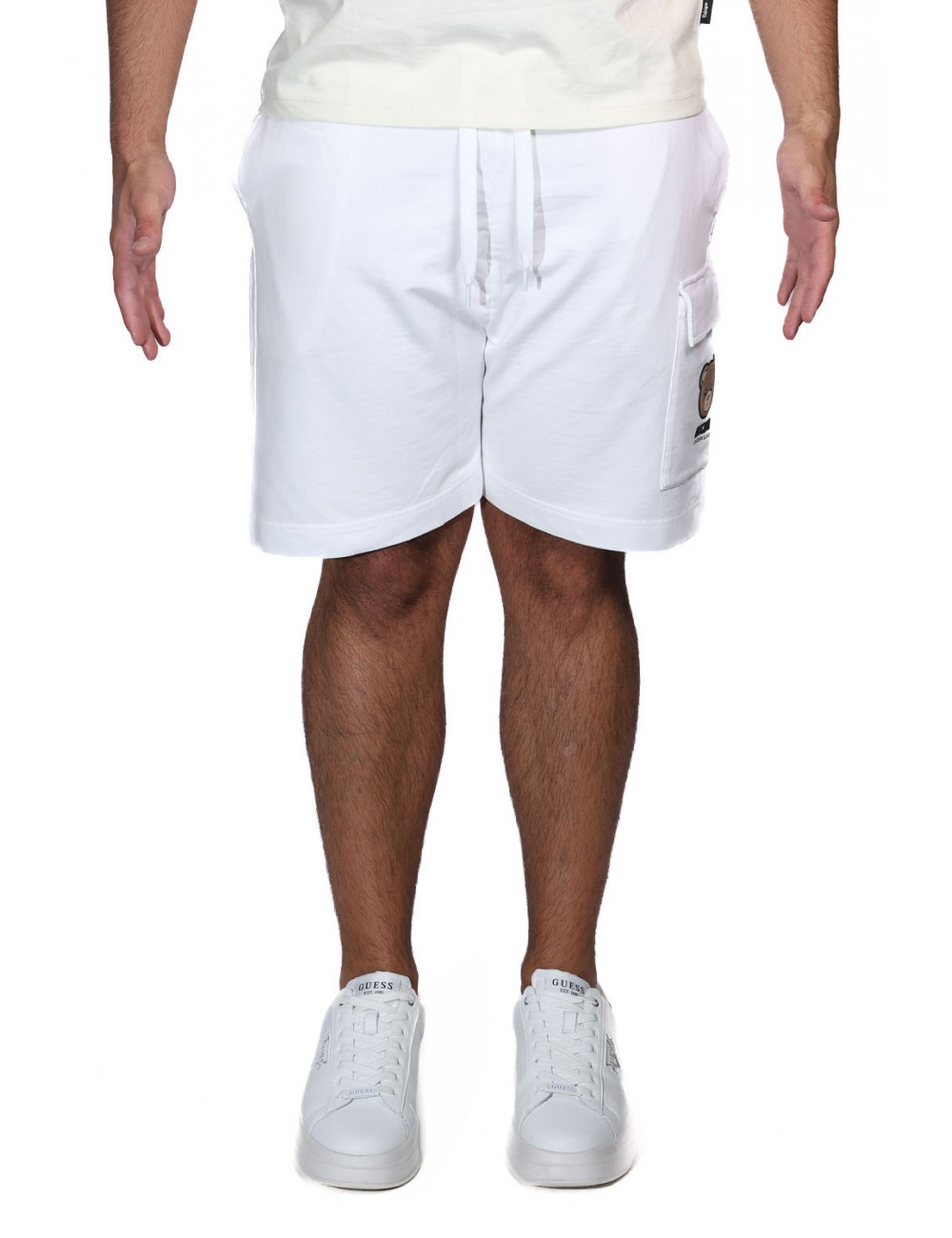 pantaloncino moschino UOMO BIANCO 0001 - V1A6802 - 4409 vista frontale