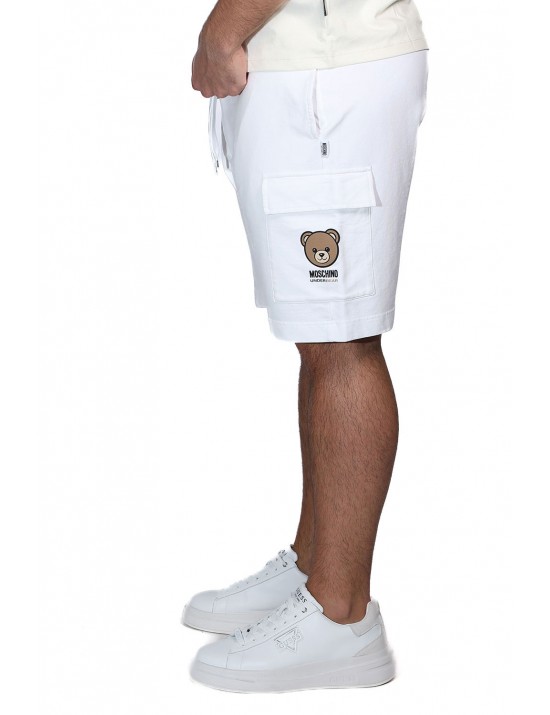 pantaloncino moschino UOMO BIANCO 0001 - V1A6802 - 4409 vista frontale