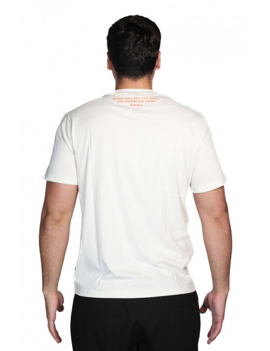 t-shirt refrigue UOMO AVORIO BONE - R4525M261 vista frontale
