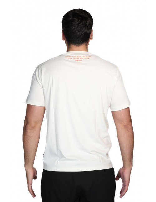 t-shirt refrigue UOMO AVORIO BONE - R4525M261 vista posteriore