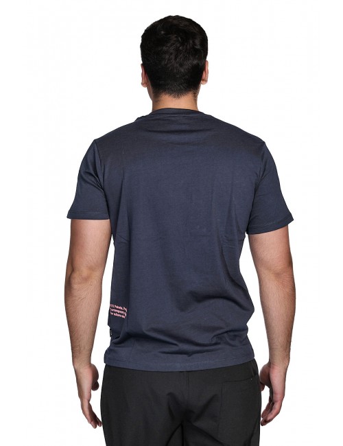 t-shirt refrigue UOMO NAVY - R4521M261 vista posteriore