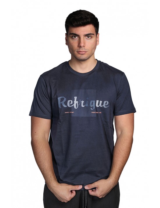 t-shirt refrigue UOMO NAVY - R4519M261 vista frontale