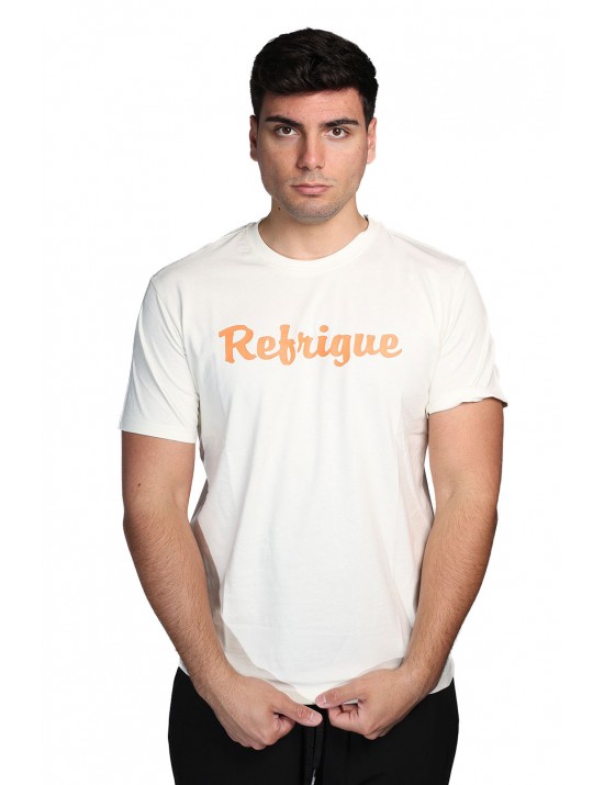 t-shirt refrigue UOMO AVORIO BONE - R4527M261 vista frontale