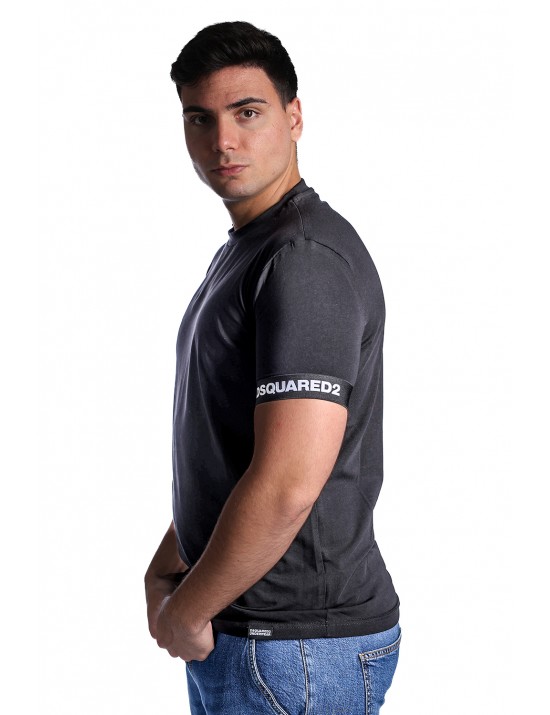t-shirt dsquared2 UOMO NERA 001 - D9M3S6210 vista frontale